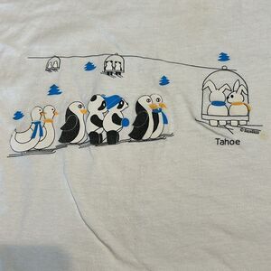 VTG Tahoe Ski Animals XL Tee Shirt